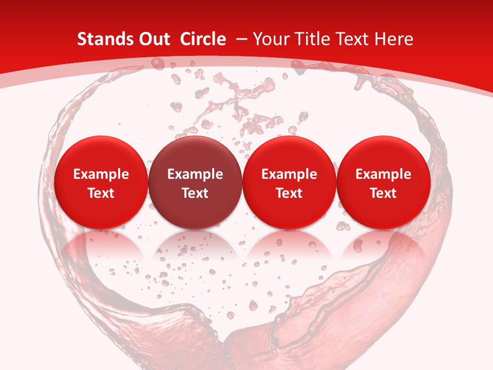 Isolated Splash Love PowerPoint Template