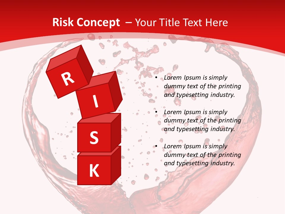 Isolated Splash Love PowerPoint Template