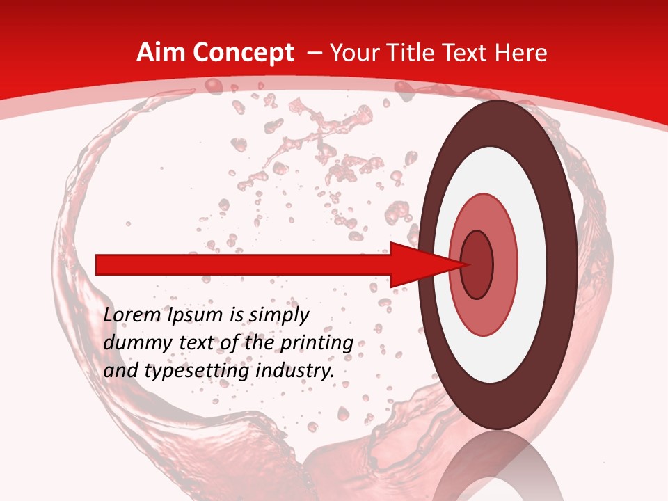 Isolated Splash Love PowerPoint Template