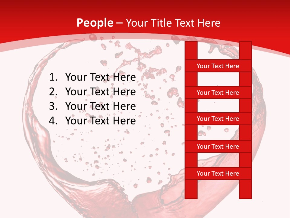 Isolated Splash Love PowerPoint Template