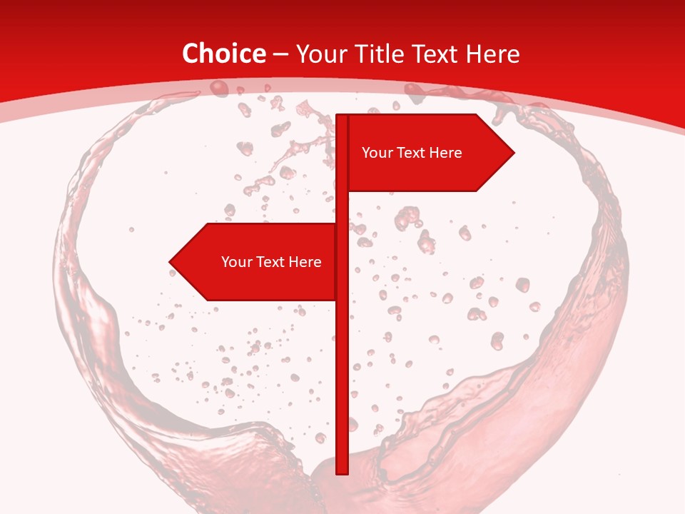 Isolated Splash Love PowerPoint Template