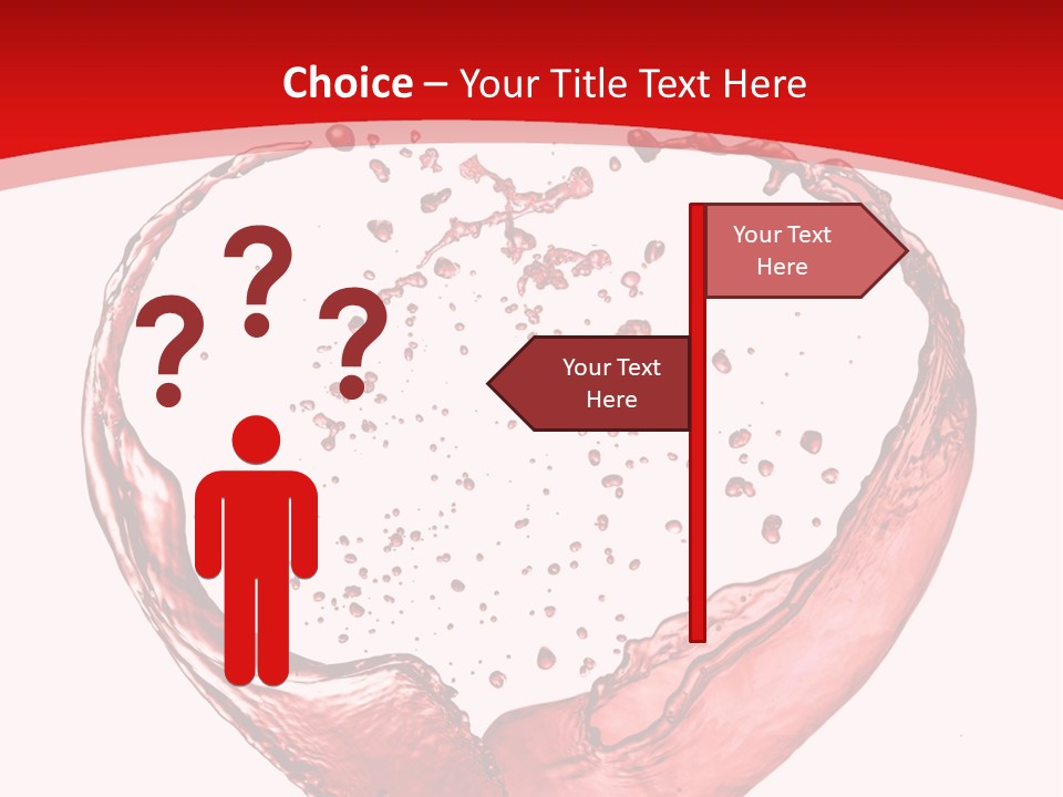 Isolated Splash Love PowerPoint Template