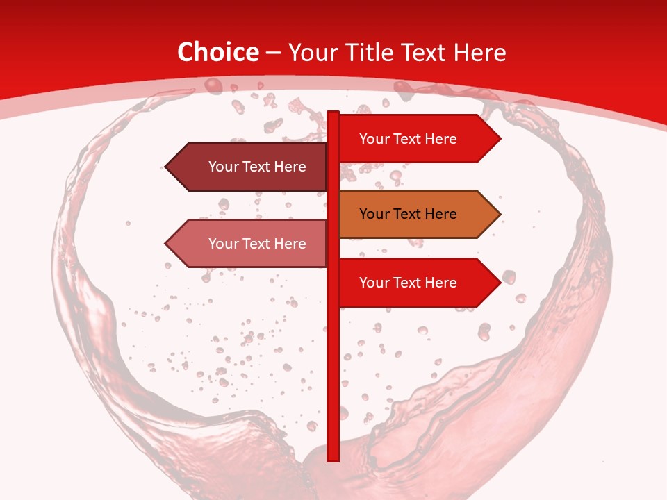 Isolated Splash Love PowerPoint Template