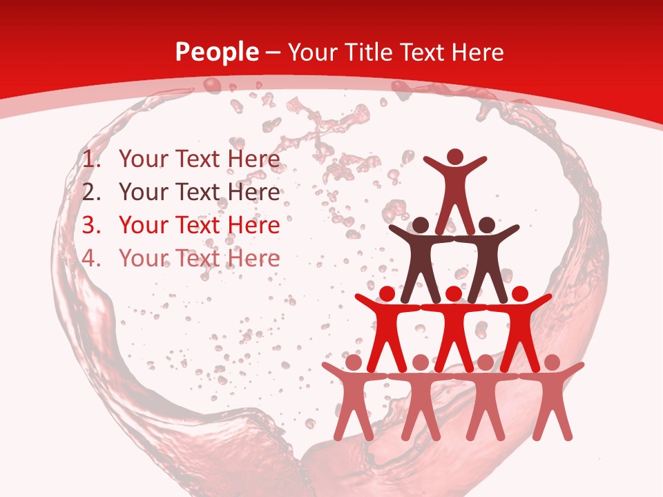 Isolated Splash Love PowerPoint Template