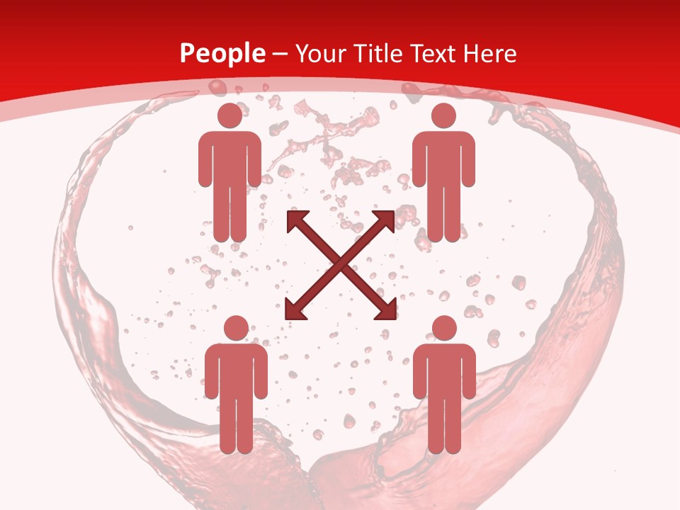 Isolated Splash Love PowerPoint Template