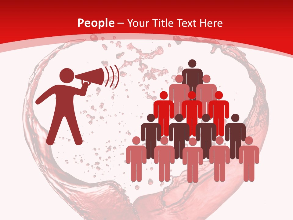 Isolated Splash Love PowerPoint Template