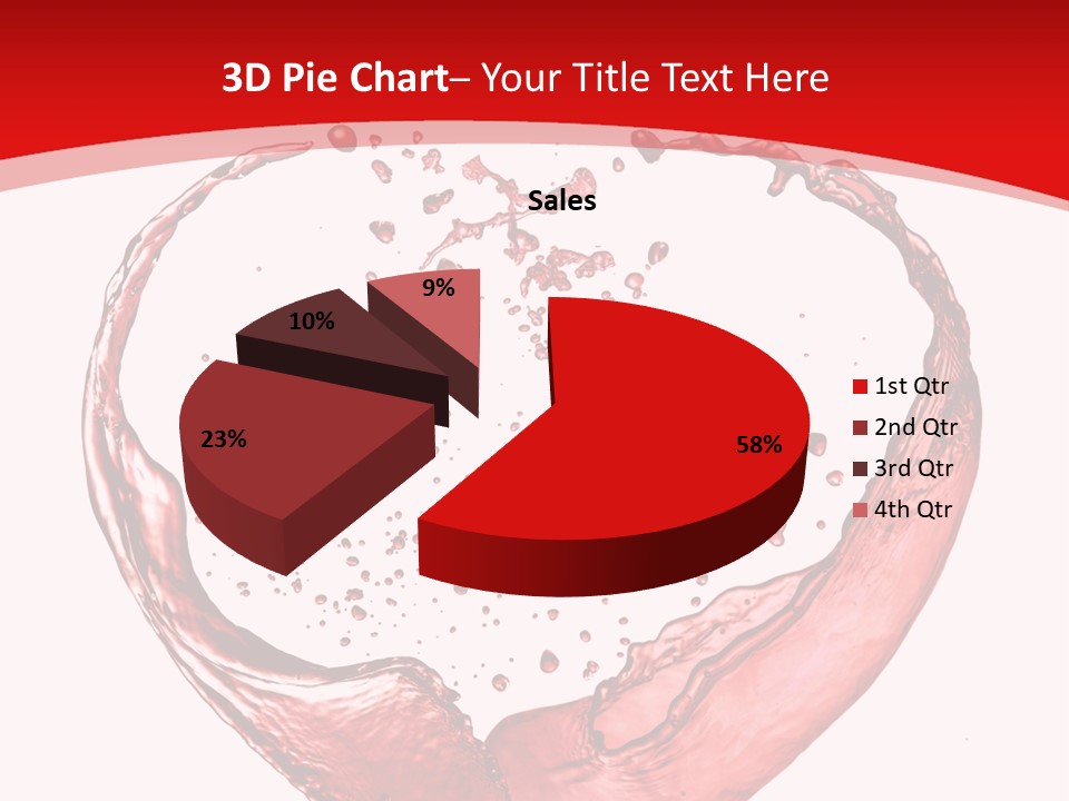 Isolated Splash Love PowerPoint Template