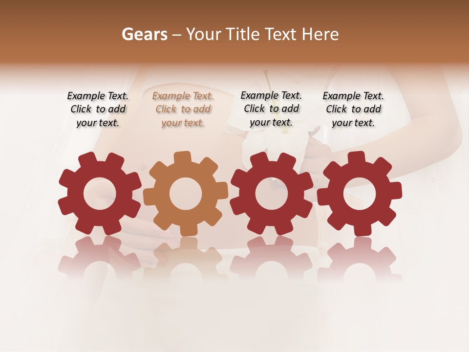 Birthing Pregnancy Pink PowerPoint Template