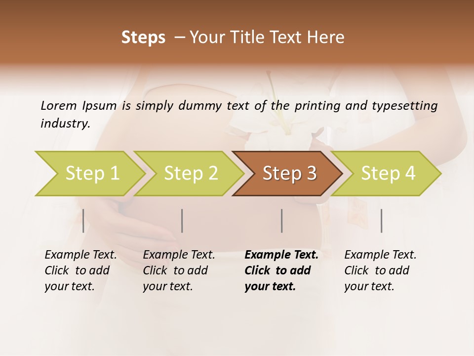 Birthing Pregnancy Pink PowerPoint Template