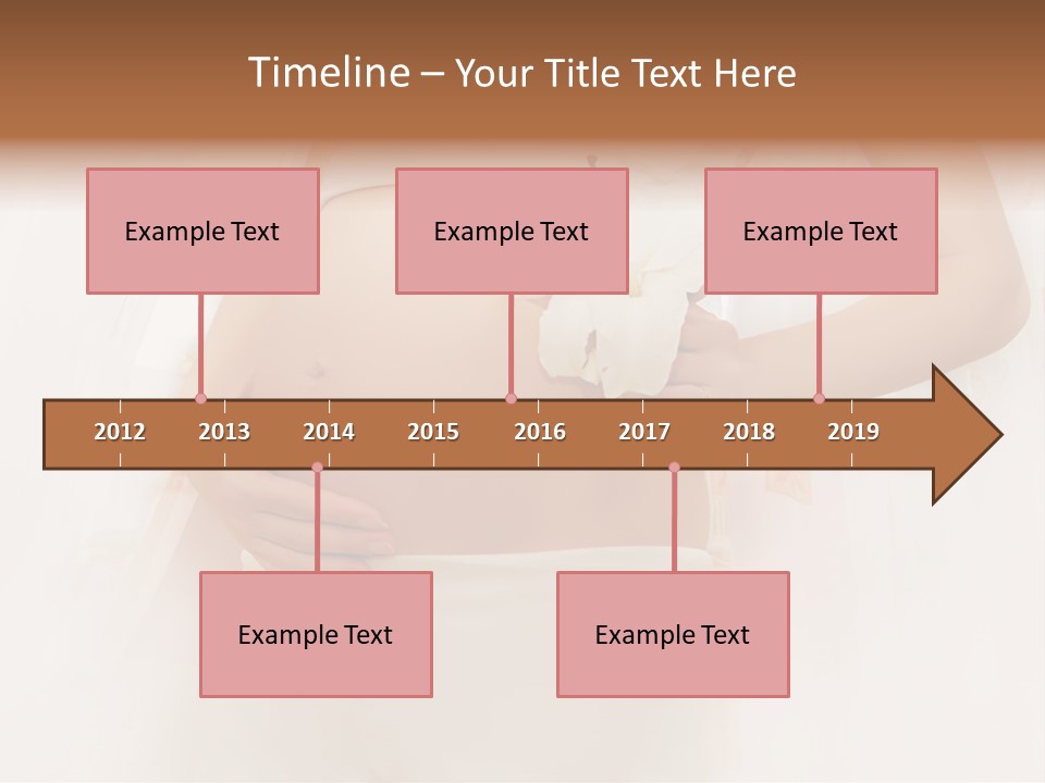 Birthing Pregnancy Pink PowerPoint Template