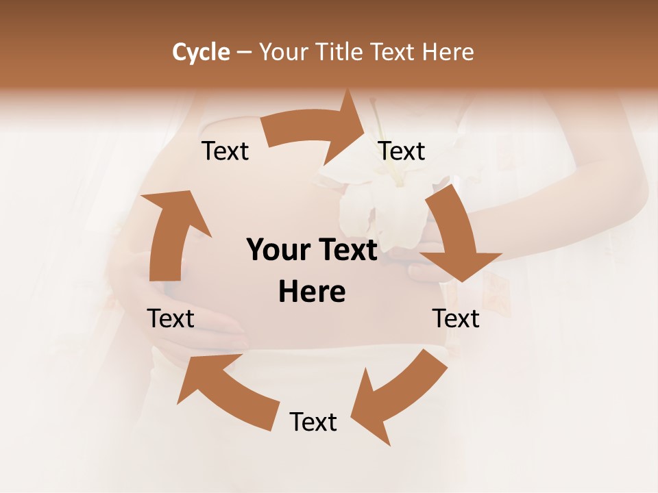 Birthing Pregnancy Pink PowerPoint Template