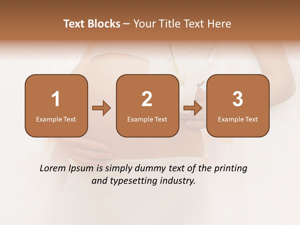 Birthing Pregnancy Pink PowerPoint Template