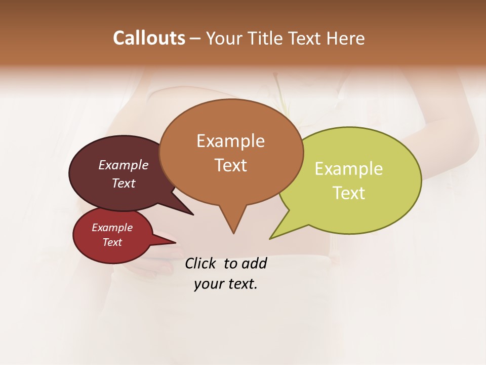 Birthing Pregnancy Pink PowerPoint Template