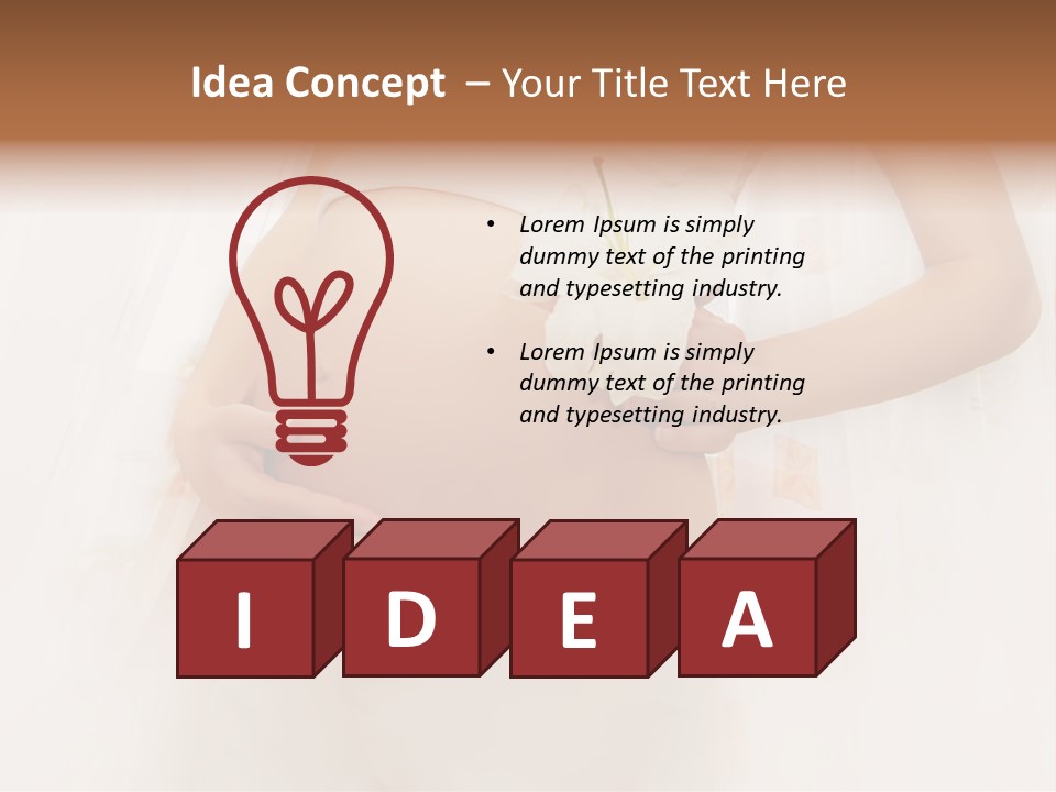 Birthing Pregnancy Pink PowerPoint Template