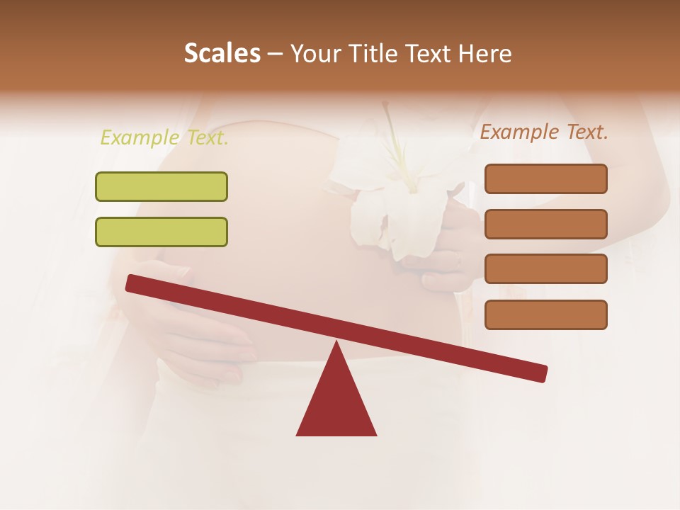 Birthing Pregnancy Pink PowerPoint Template