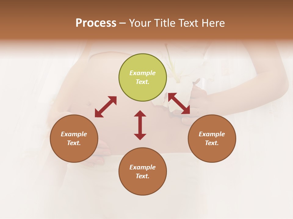 Birthing Pregnancy Pink PowerPoint Template