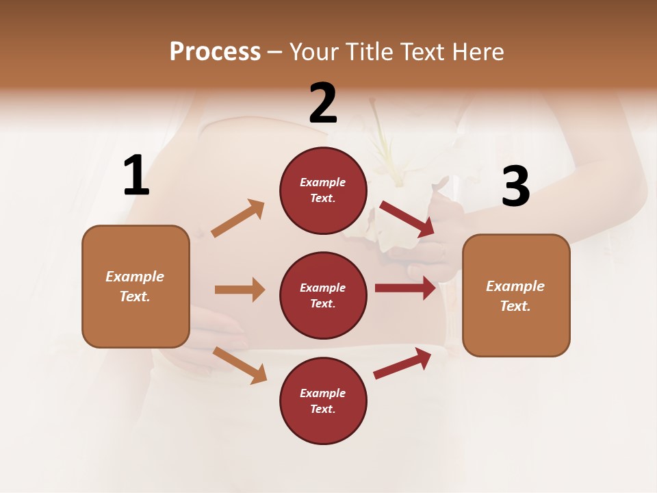 Birthing Pregnancy Pink PowerPoint Template