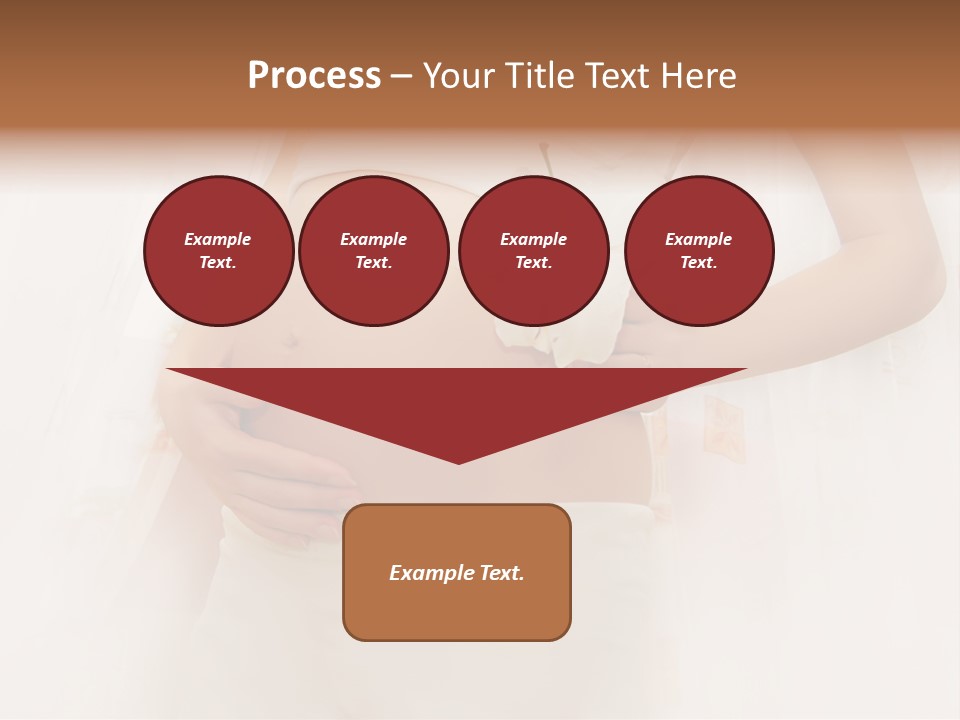 Birthing Pregnancy Pink PowerPoint Template
