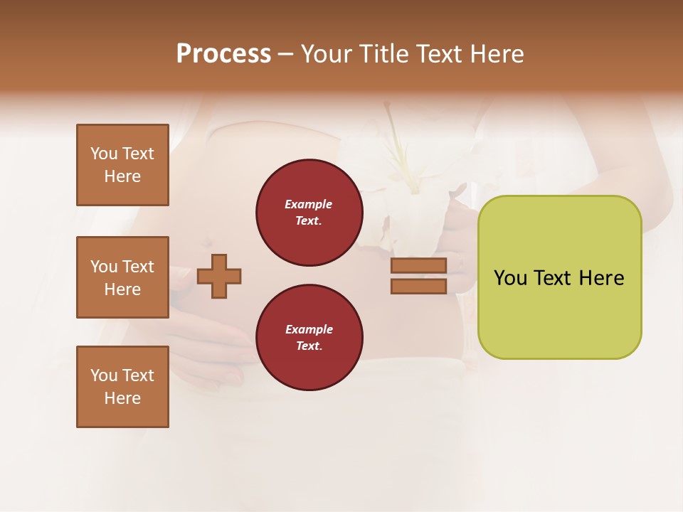 Birthing Pregnancy Pink PowerPoint Template