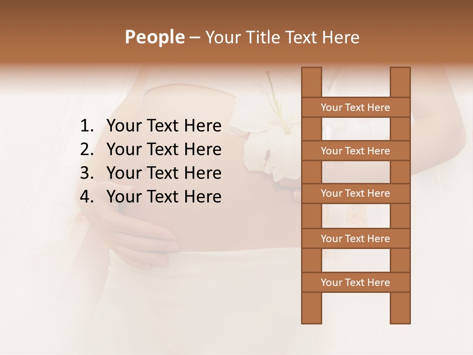 Birthing Pregnancy Pink PowerPoint Template