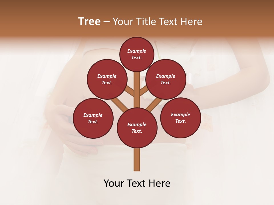 Birthing Pregnancy Pink PowerPoint Template