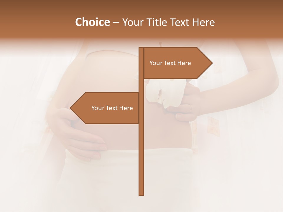 Birthing Pregnancy Pink PowerPoint Template