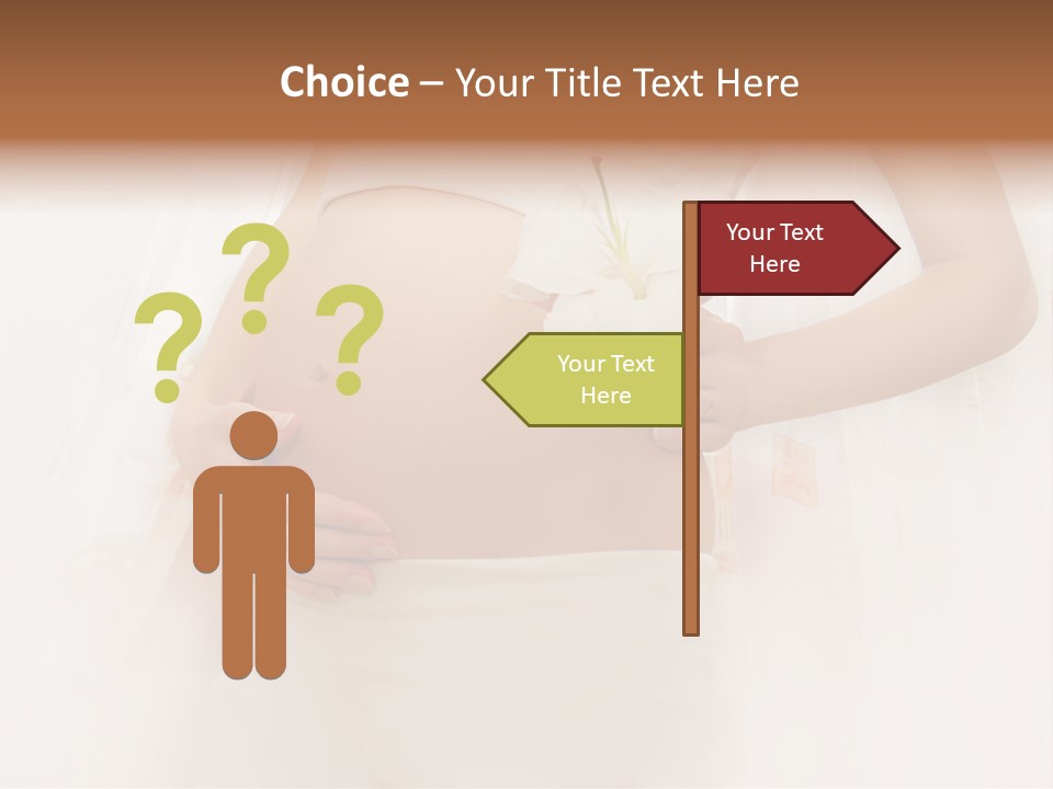 Birthing Pregnancy Pink PowerPoint Template