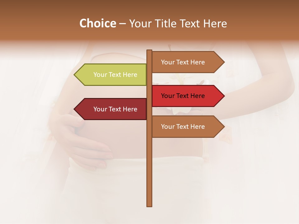 Birthing Pregnancy Pink PowerPoint Template