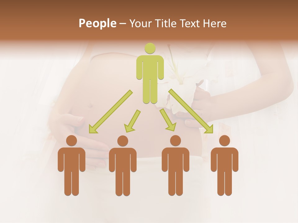 Birthing Pregnancy Pink PowerPoint Template