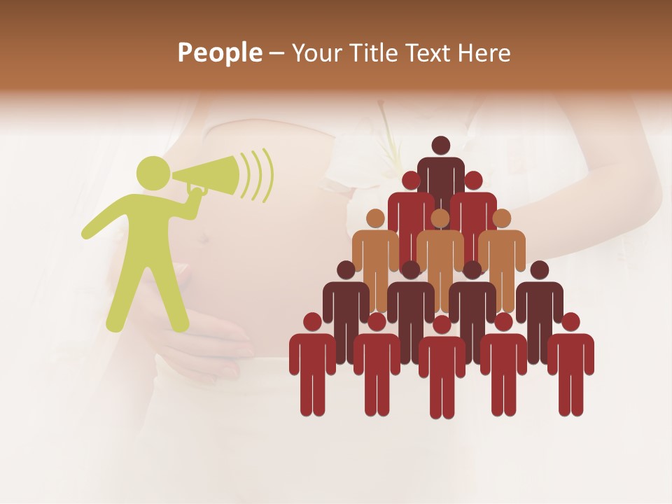 Birthing Pregnancy Pink PowerPoint Template