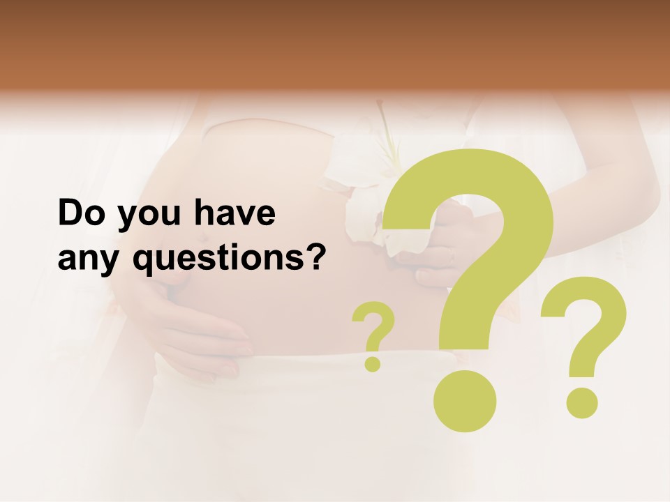 Birthing Pregnancy Pink PowerPoint Template