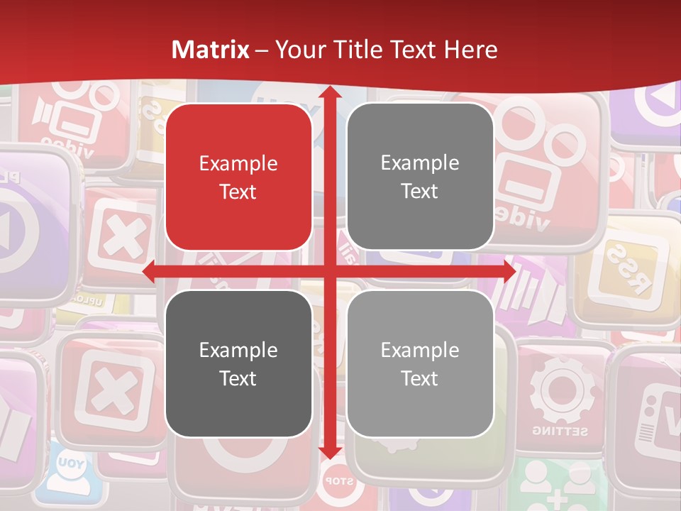Computing Network Color PowerPoint Template