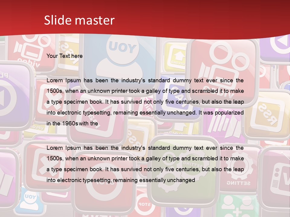 Computing Network Color PowerPoint Template