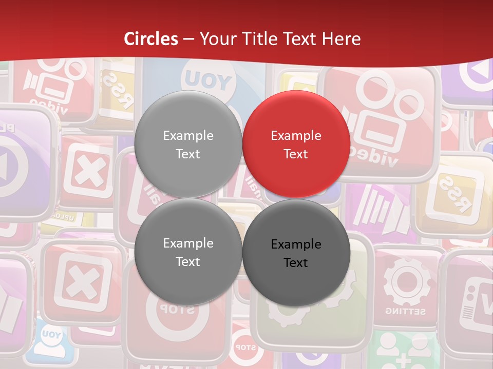 Computing Network Color PowerPoint Template