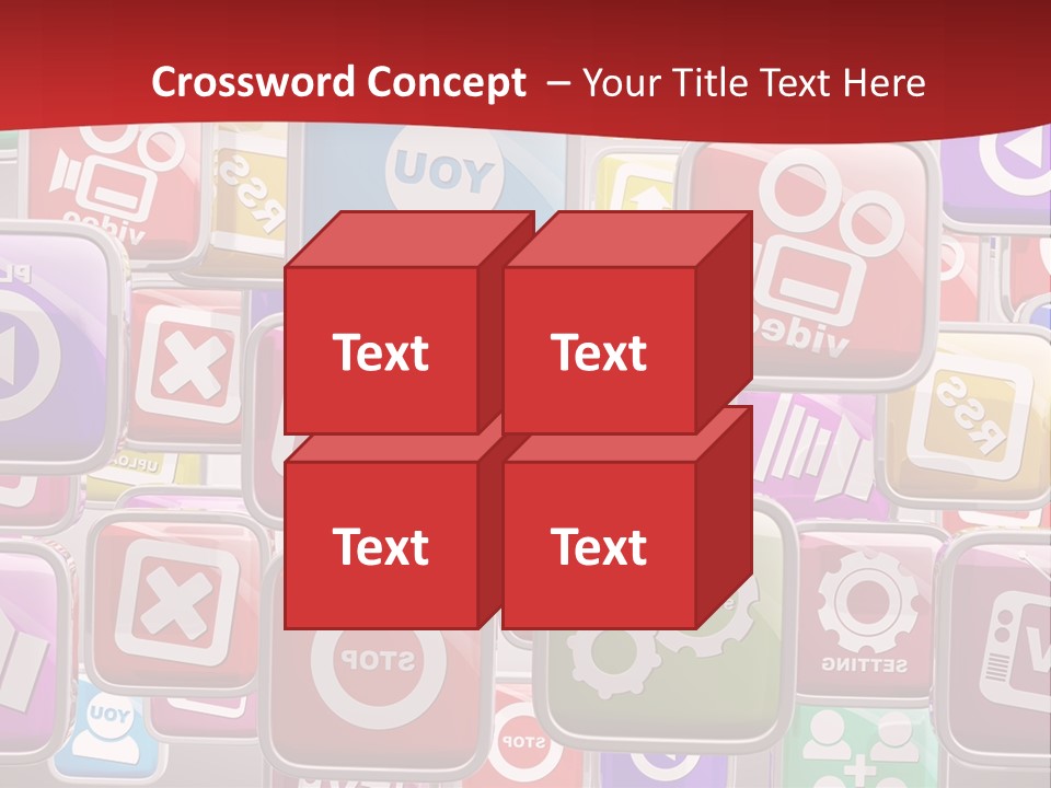 Computing Network Color PowerPoint Template