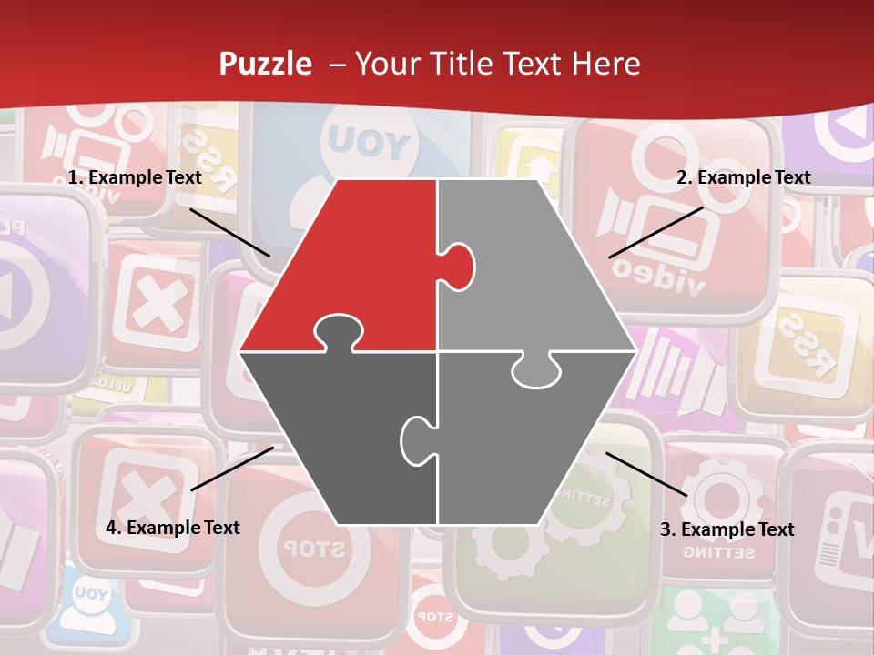 Computing Network Color PowerPoint Template