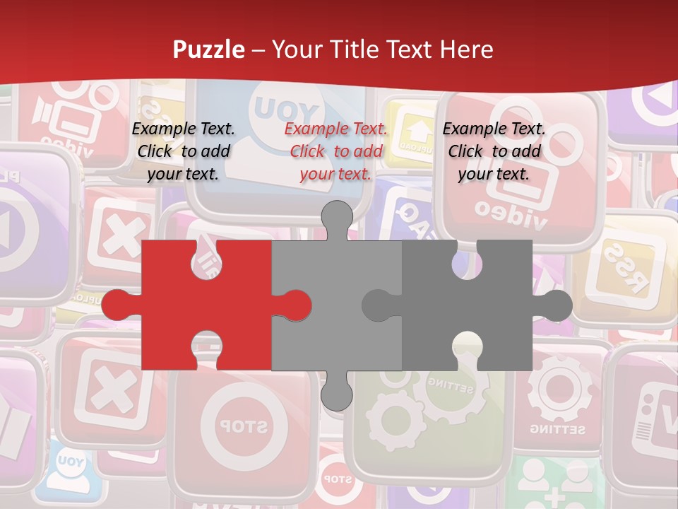 Computing Network Color PowerPoint Template