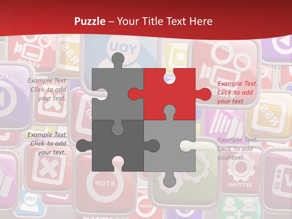 Computing Network Color PowerPoint Template