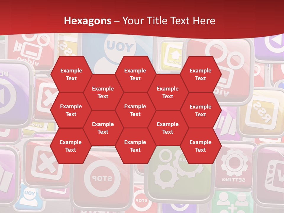 Computing Network Color PowerPoint Template