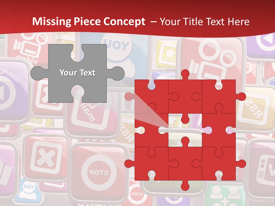 Computing Network Color PowerPoint Template