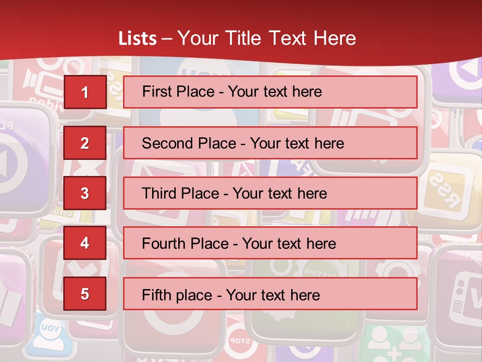 Computing Network Color PowerPoint Template