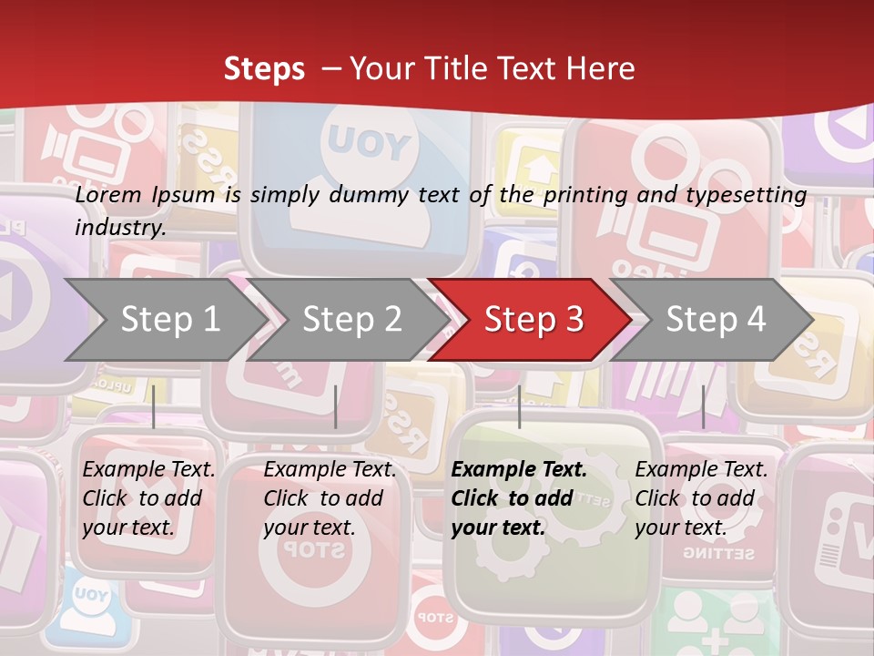 Computing Network Color PowerPoint Template