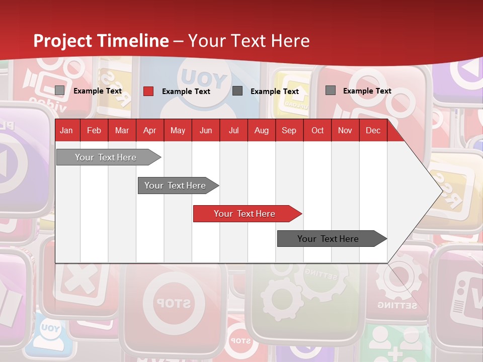 Computing Network Color PowerPoint Template
