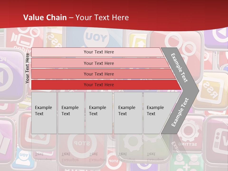 Computing Network Color PowerPoint Template