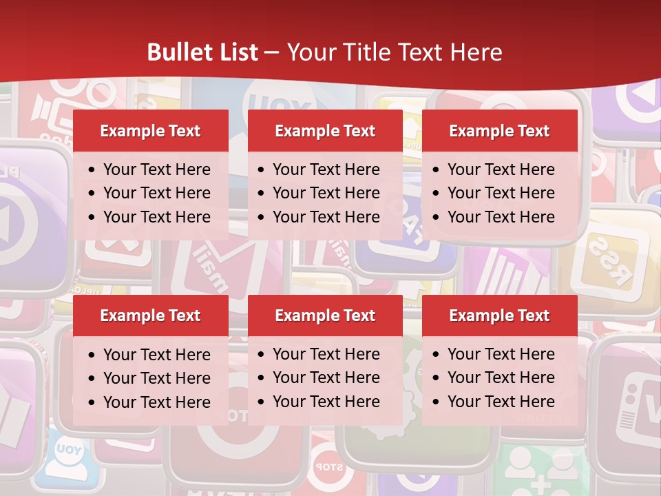Computing Network Color PowerPoint Template