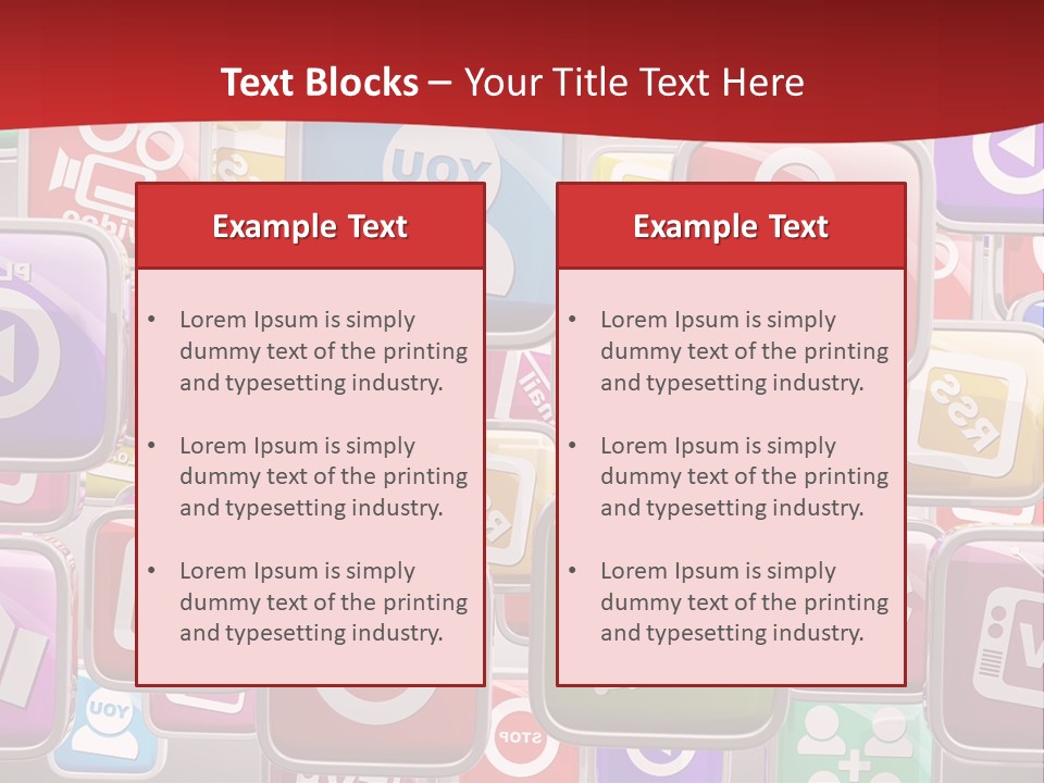 Computing Network Color PowerPoint Template
