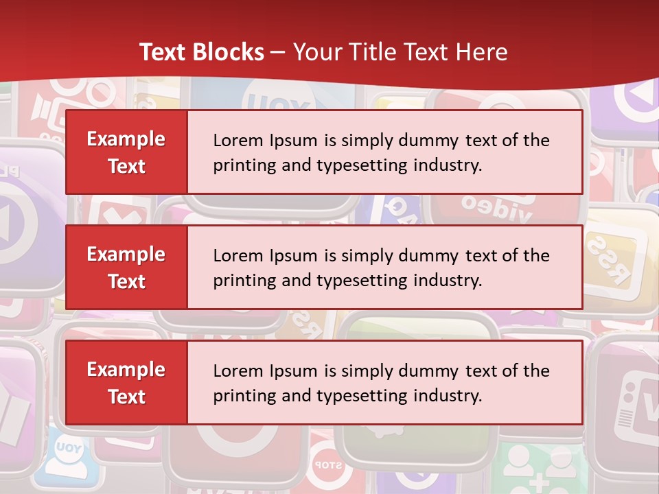 Computing Network Color PowerPoint Template