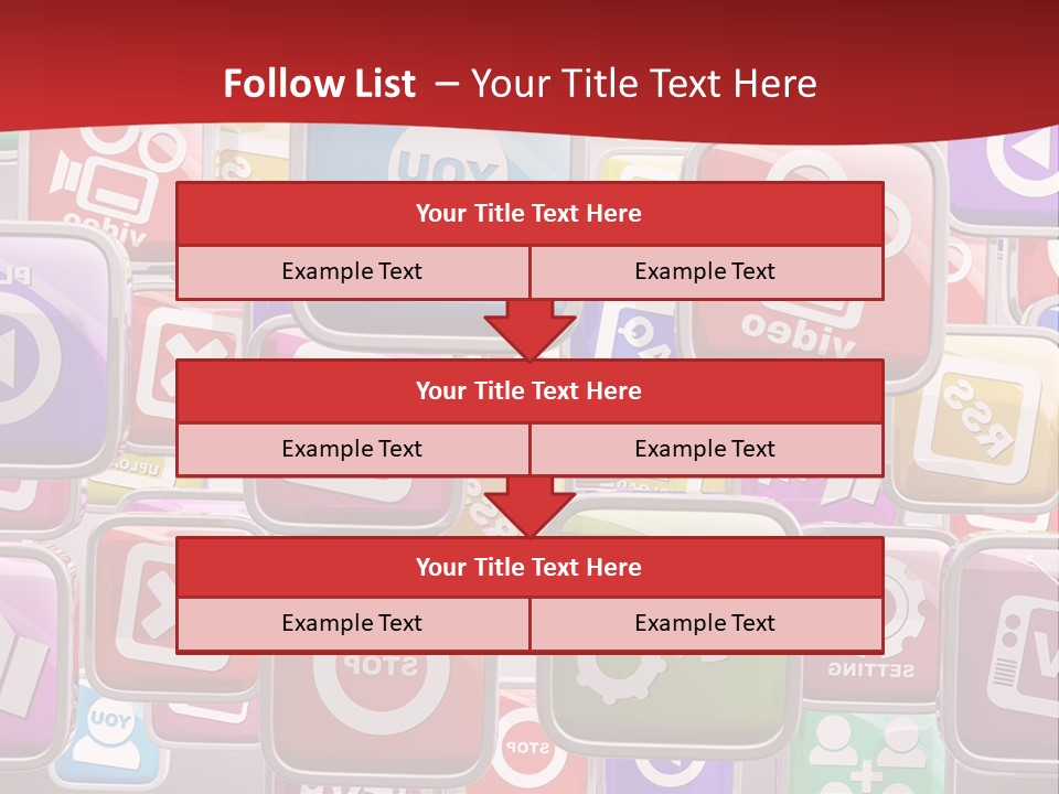 Computing Network Color PowerPoint Template