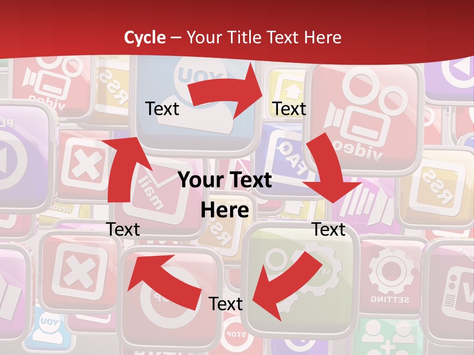 Computing Network Color PowerPoint Template