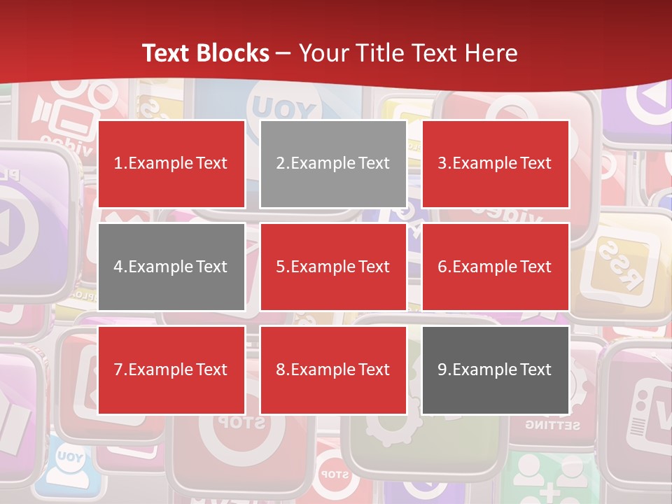 Computing Network Color PowerPoint Template